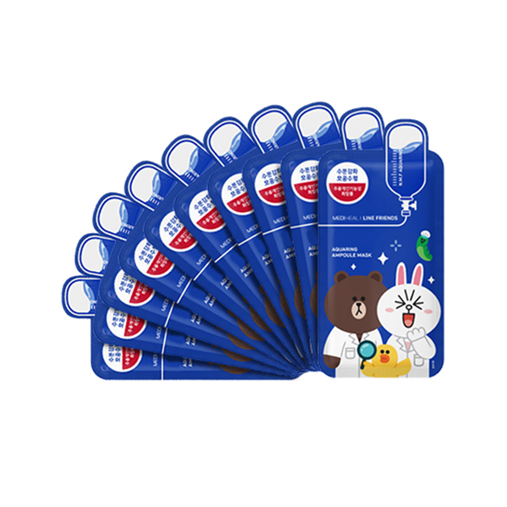 韩国Linefriends可莱丝超强保湿蓝色面膜